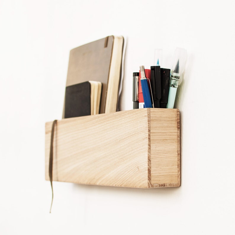 Holz-Wand-Organizer Wand montiert Organisation Box Eingang | Etsy