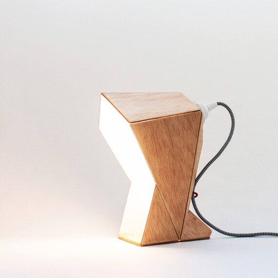 geometric bedside lamp