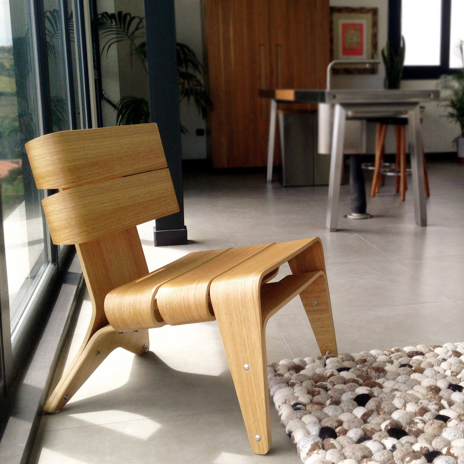 Exclusiva silla de diseño para el salón. Sillón de madera | Etsy