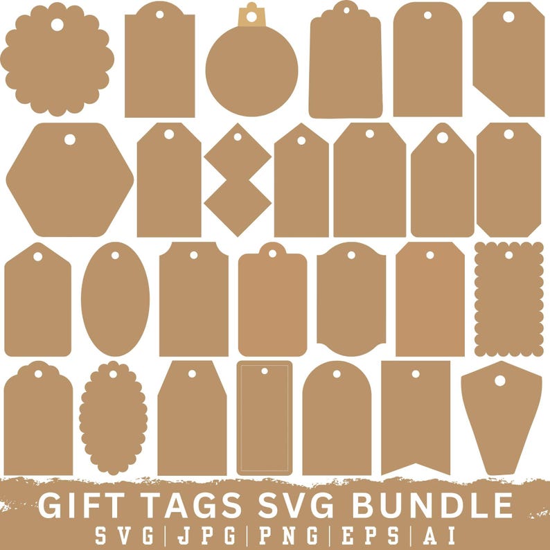 Tags SVG Bundle, Tags PNG Bundle, Tags Clipart, Tags SVG Cut Files for ...