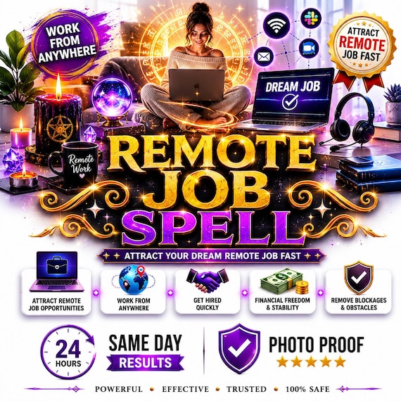 Remote Job Spell - Attract Work From Home Career Success