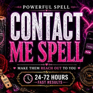 Hechizo para contactarme / Haz que te envíen un mensaje o te llamen / Recupera a tu ex pareja rápidamente