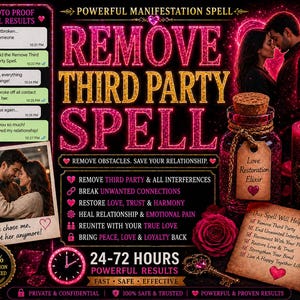 Remove Third Party Spell | Clear Romantic Interference & Rebuild Emotional Connection | Relationship Healing Ritual