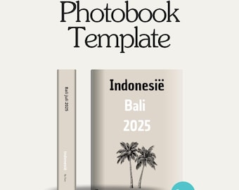 Travel Photo Book Template | Editable Canva Album | Digital Vacation Scrapbook
