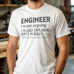 Funny Engineer T-Shirt: Humor Gift for Techies