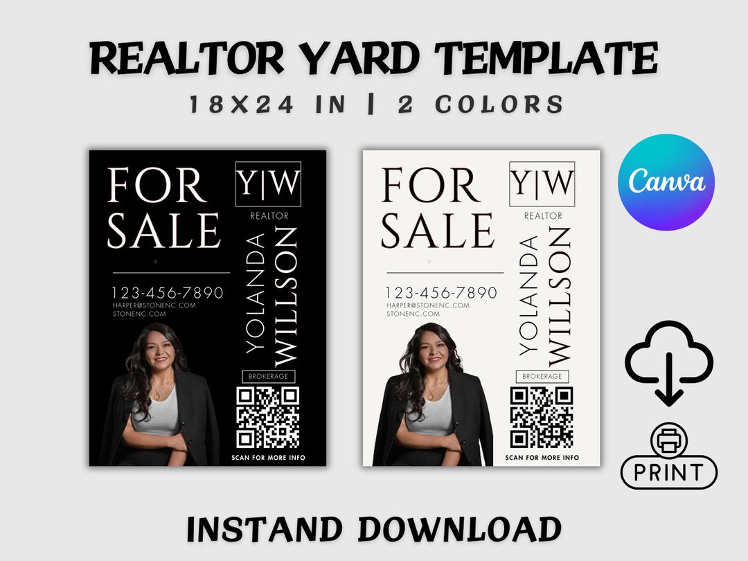 Vip Sold Sign Template Editable Realtor Sold Sign, Modern Realtor Sign, Sold Sign, Real Estate ...