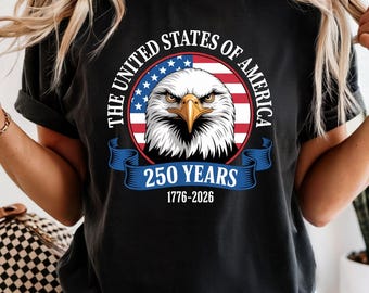 250-jähriges Jubiläum Adler T-Shirt, Vateristisches Komfort Farben T-Shirt