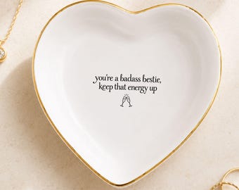 Schmuckschale für die beste Freundin, cooles Geschenk für die beste Freundin, lustige Schmuckschale, Geburtstagsgeschenk für die beste Freundin, Schmuckschale für die beste Freundin, Freundschaftsgeschenk für sie