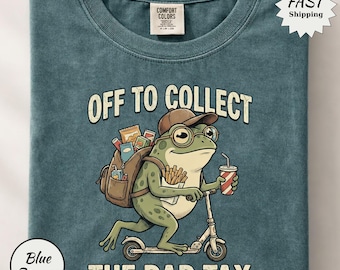 Comfort Colors Frosch Papa Steuer Shirt: Lustiges Vater Snack Sammler Tee