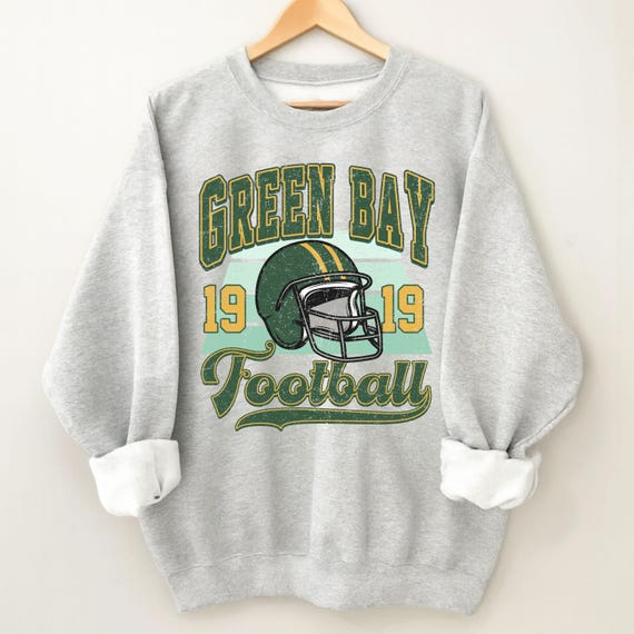 1919 football helmets Retro Green Bay Football Sweatshirt: Vintage 1919 Helmet Tee