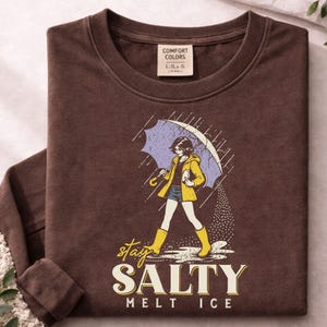Comfort Colors No Ice Shirt, Stay Salty Melt ICE, Pro Immigration, Abolish ICE TShirt, Anti ICE Political Shirt, Social Justice Shirt image 6