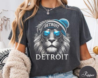 Camiseta vintage de los Detroit Football Lions con colores cómodos