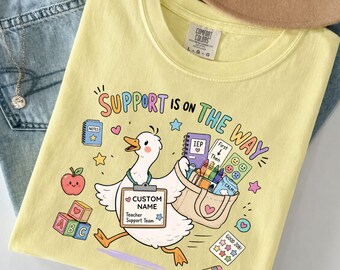 Camiseta Silly Goose para profesores de educación especial con colores cómodos: Camiseta personalizada para profesores de educación especial, camiseta para el equipo de educación especial, regalo para profesores.