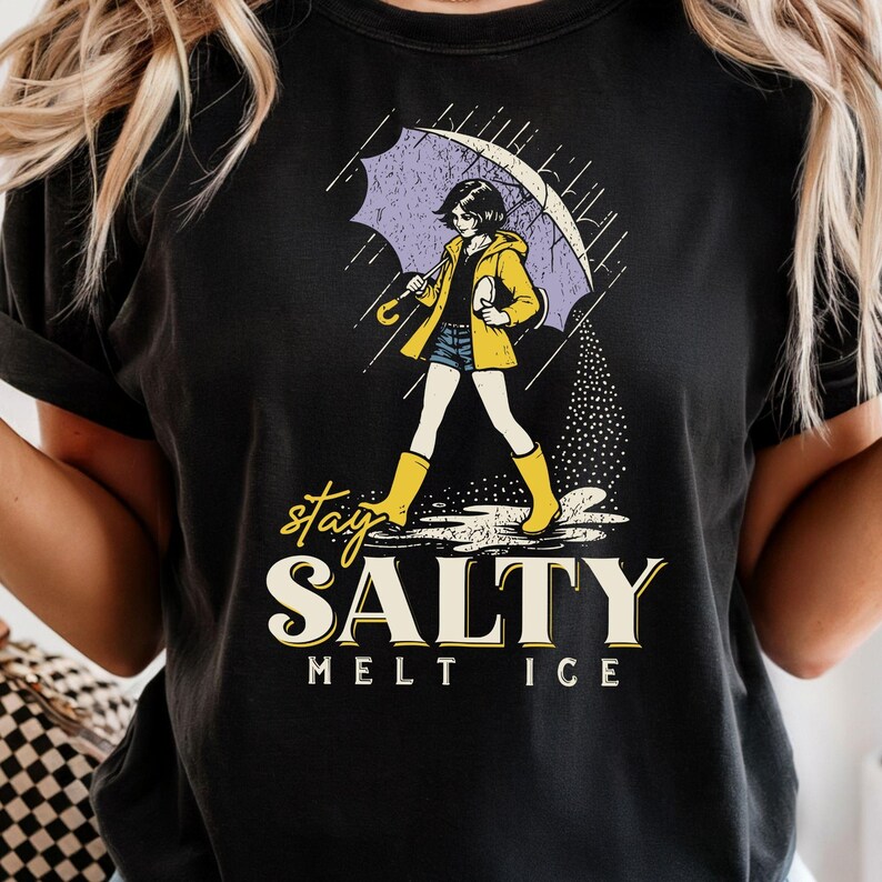 Comfort Colors No Ice Shirt, Stay Salty Melt ICE, Pro Immigration, Abolish ICE TShirt, Anti ICE Political Shirt, Social Justice Shirt image 4