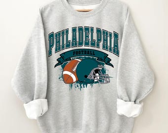 Vintage Philadelphia Football Sweatshirt: Retro Philly Fan Gear