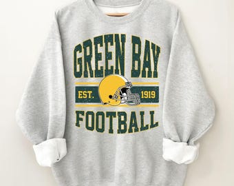 Vintage Green Bay Football Sweatshirt: Retro Crewneck, Fan Gift