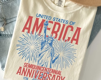 250th America Anniversary Shirt, Comfort Colors US 250 Years Tee, United states of America T-Shirt, Vintage 4th of july, Freedom Tee