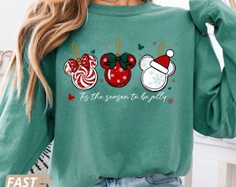 Disney Weihnachten Langarm Shirt, Komfort Farben Urlaub