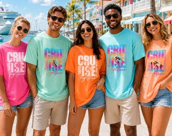 Neon Cruise Squad 2026 Shirt - Erinnerungen machen Passendes Cruise Group Shirt, Cruise Urlaub T-Shirt für Gruppenreise Outfits, Komfortfarben