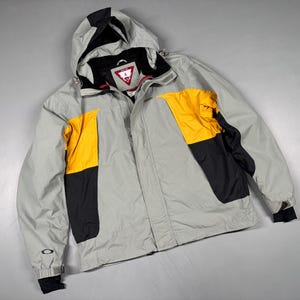 Oakley Road Fuel Outdoor herrjacka med huva, vintage från 00-talet, L/XL