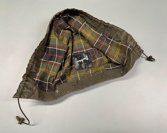 Capucha de algodón Barbour vintage verde oliva talla única