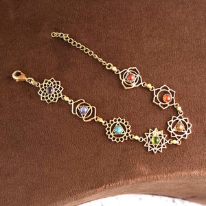 Handmade Brass Chakra Pendant Necklace: Spiritual Boho Jewelry Gift