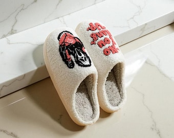 Halloween Fuzzy Plush Slipper: Funny, Cozy, Non-Slip Indoor Slipper