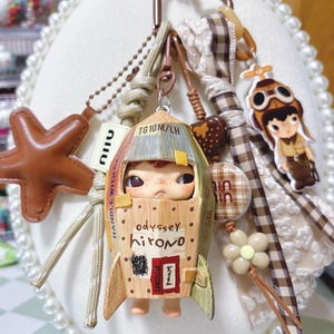 HIRONO Popmart Bag Charm Handemade Geschenk echte Figur mit niedlichen Charms BlindBox Figuren