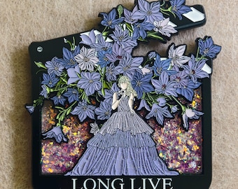 Long Live Liquid Sand Enamel Metal Inspiration Brooch Pin Fridge Magnet Limited Edition