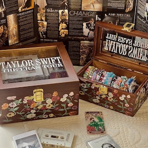 The Eras Tour Piano Pattern Wooden Keepsake Box Inspiration Friendship Gift