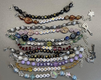 5pcs Random Friendship Bracelets, Inspired Friendship Bracelets, Trading Bracelets, Tour Bracelets, Bracelet Blind Box