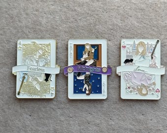 Playing Cards Enamel Metal Inspiration Brooch Pin Fridge Magnet Limited Edition