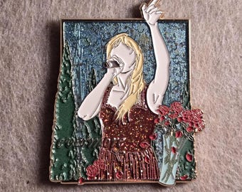 Evermore Enamel Metal Inspiration Brooch Pin Fridge Magnet Limited Edition