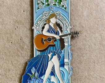 Summer Card Gillter Enamel Metal Inspiration Brooch Pin Fridge Magnet Limited Edition