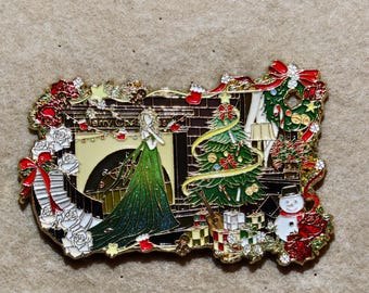 Merry Christmas Enamel Metal Inspiration Brooch Pin Fridge Magnet Limited Edition