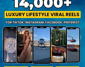14,000+ Lifestyle Viral Reels For Instagram | Videos Bundle : MRR PLR Digital Instant Download