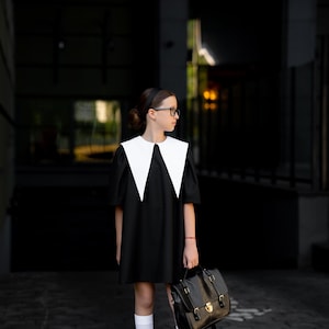 Elegance Belle | Elegant Girls’ Dress with White Collar | School and Special Occasion Outfit