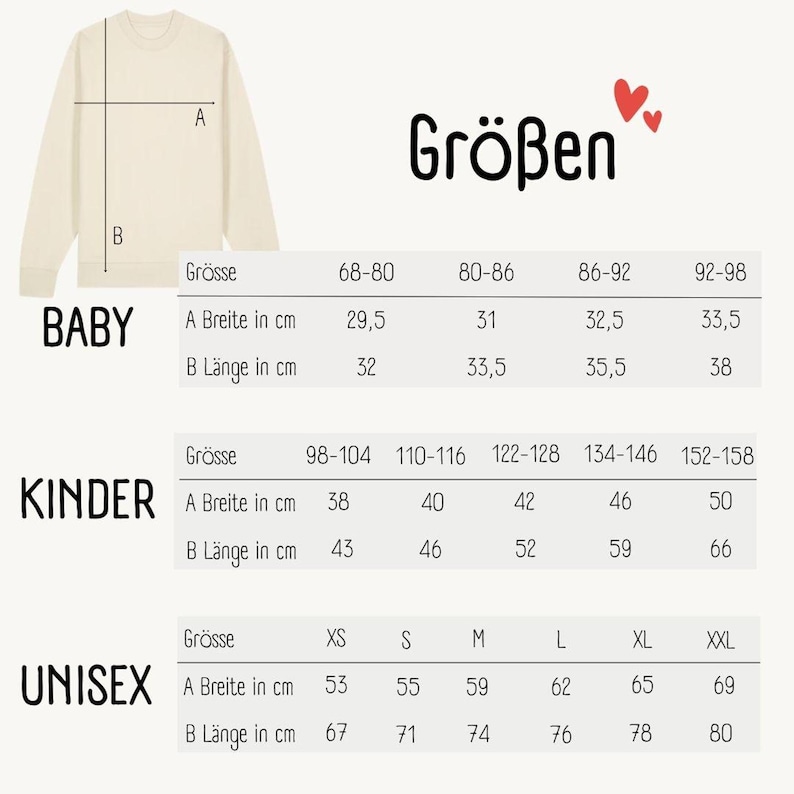 Partnerlook Bio Sweatshirt "Ma Cherie" - Oversized Matching Set Mama Kind -Family Outfit Backprint - Nachhaltiges Geschenk Mutter und Baby