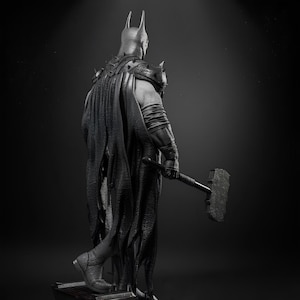 Big Black Bat Vigilante - Halloween Hero STL 3D Model