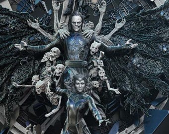 Sorcerer of Dimensions –  Halloween dark movie 3D Printing Model