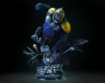 The Primal Overmind – STL-standbeeld Beast Warlord