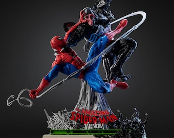 Web of Shadows – Battle of the Symbiote STL Diorama