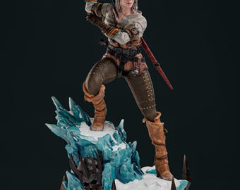 Ciri STL Statue