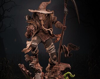 Harvest Hollow Stalker – Sinister Straw Guardian STL Statue