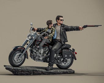 Sci-Fi Cyborg Warrior Resin Statue – Collector Display Figure