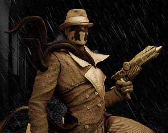 The Midnight Inquisitor – Masked Vigilant STL Statue