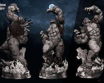 Graveborn Titan – The Undying Giant STL Statue