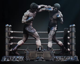 Underground Glory – Classic Boxing Rivals Diorama STL