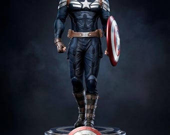 Tactical Shield Super Soldier STL Statue