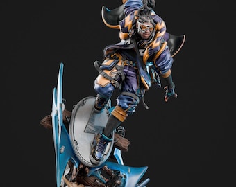 La Vanguardia del Voltaje – Estatua STL de Héroe Eléctrico